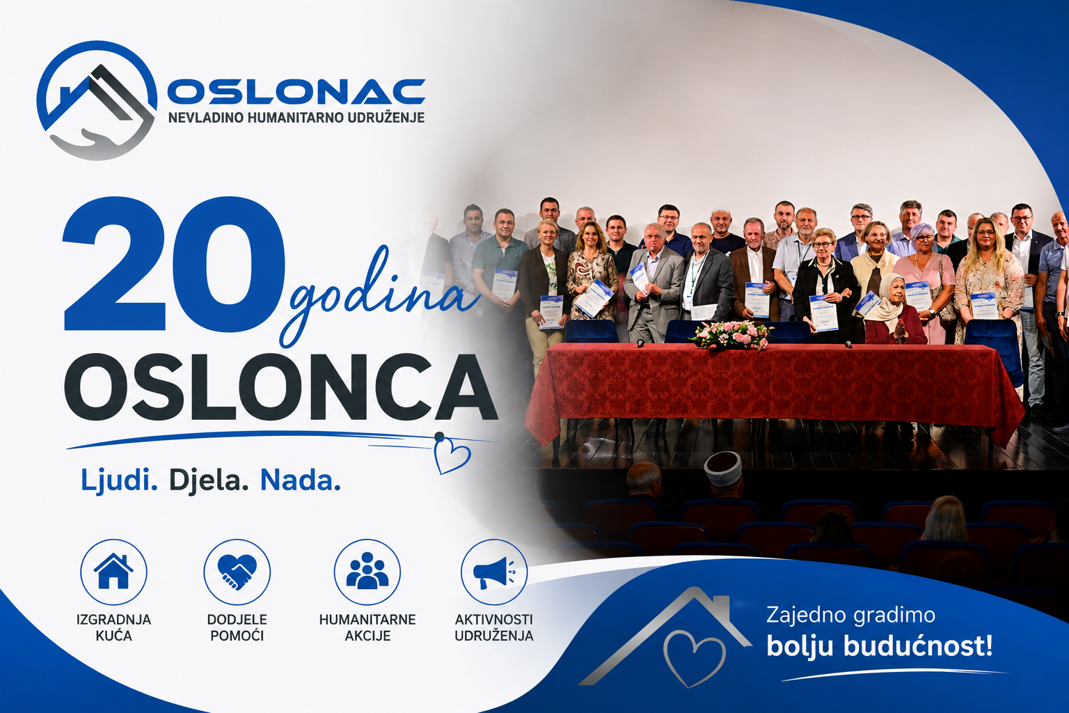 Održana svečana akademija povodom 20 godina NHU “Oslonac” Tešanj - NHU Oslonac